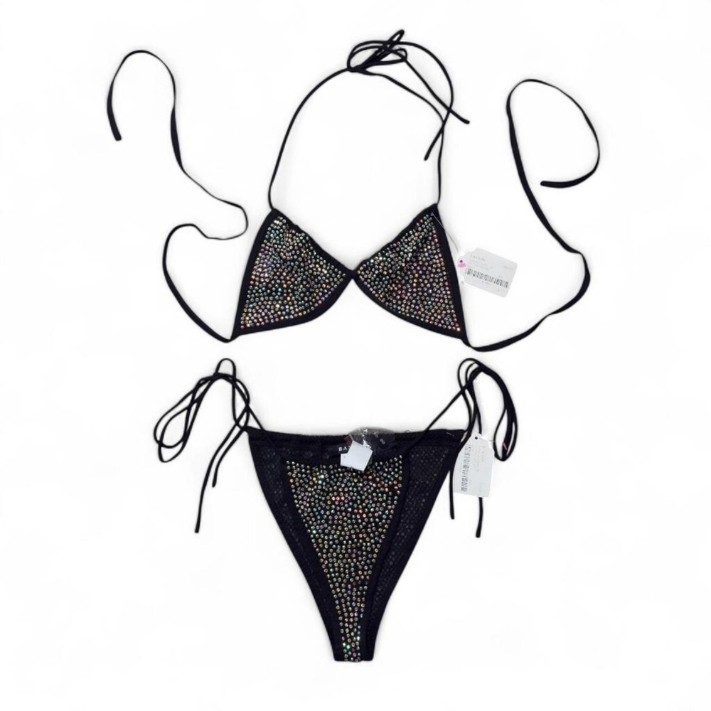 New Era Black and Multicolor Bikini